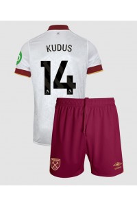 West Ham United Mohammed Kudus #14 Babytruitje 3e tenue Kind 2024-25 Korte Mouw (+ Korte broeken)